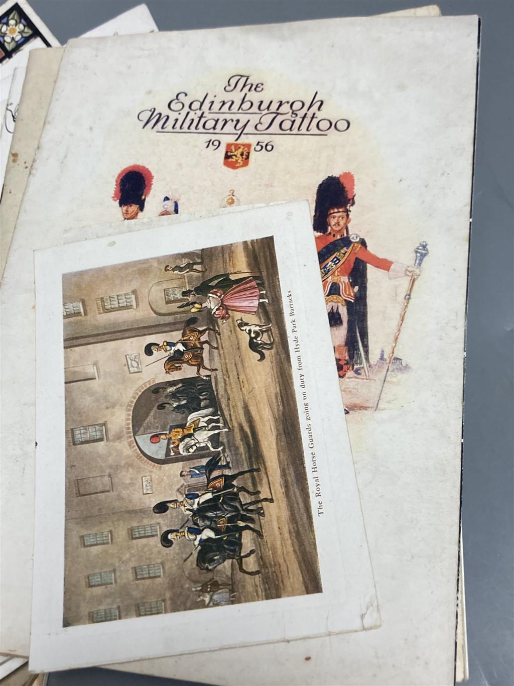 A quantity of trooping the colour programmes some signed by officers and other military ephemera